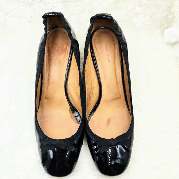 ISABEL MARANT Patent Leather Round Toe Pumps 40 - Picture 3 of 8